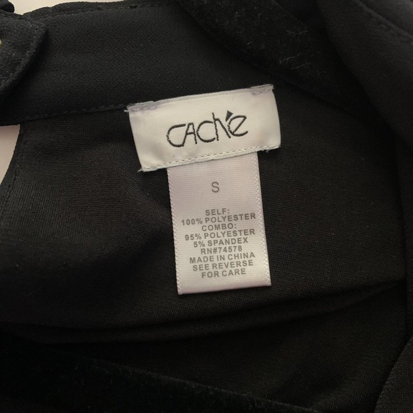 CACHÉ Black & Gold Metallic Polka-Dot Romper - Picture 15 of 16